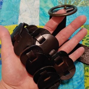 Leather Fossil Belt